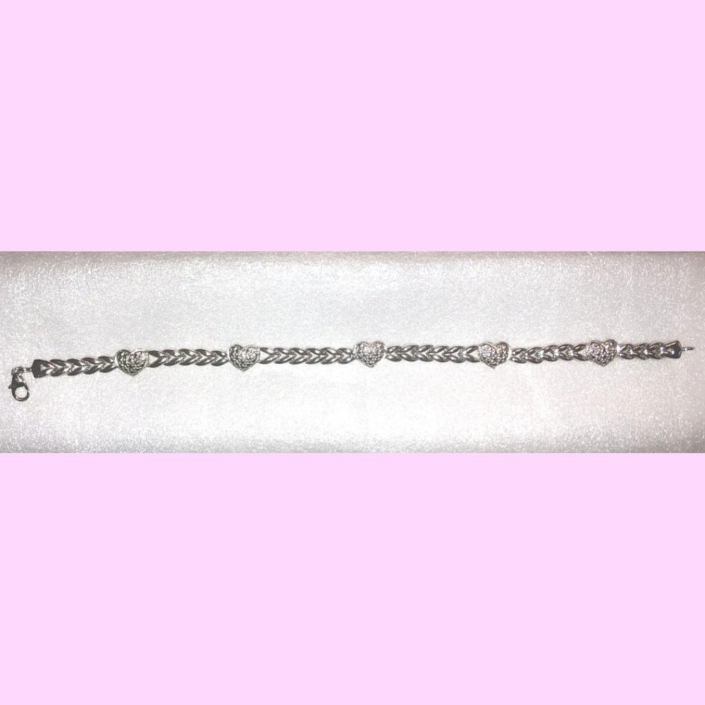 SILVER HEART BRACELET